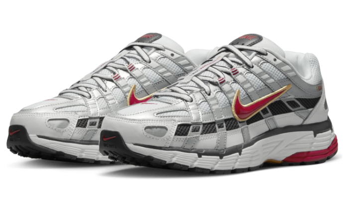 (WMNS) Nike P-6000 CNPT 'Metallic Silver / Red' BV1021-101