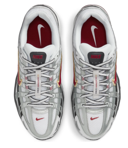 (WMNS) Nike P-6000 CNPT 'Metallic Silver / Red' BV1021-101