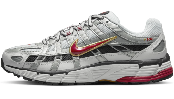 (WMNS) Nike P-6000 CNPT 'Metallic Silver / Red' BV1021-101