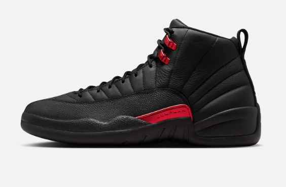 JORDAN AJ 12 RETRO - BLACK VARSITY RED